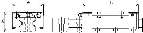 Линейные направляющие (рельсовые) THK SRN 45LR LM THK