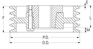 Шкив SKF PHP 2-5V800-SK