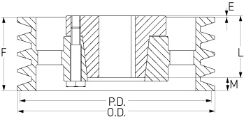 Шкив SKF PHP 2-3V2500-SF