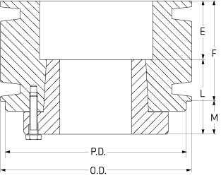 Шкив SKF PHP 2-B34-SH