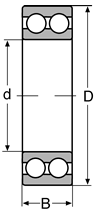 Подшипник 4203 CONSOLIDATED BEARING