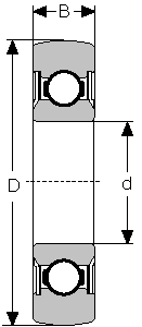 Подшипник 361205-2RS CONSOLIDATED BEARING