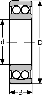 Подшипник 2206-2RS CONSOLIDATED BEARING