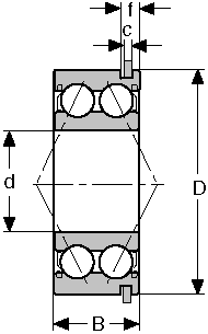 Подшипник 5203-ZZNR CONSOLIDATED BEARING