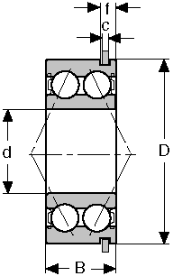 Подшипник 5205-2RSNR CONSOLIDATED BEARING
