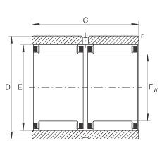 Подшипник RNAO30X42X32-ZW-ASR1 INA