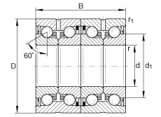 Подшипник ZKLN1747-2RS-2AP INA