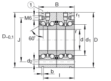 Подшипник ZKLF3080-2RS-2AP INA