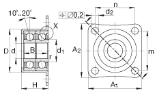 Подшипник ZKLR1035-2Z INA