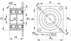 Подшипник ZKLR1244-2RS INA