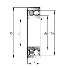 Подшипник 2200-2RS-TVH FAG