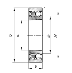 Подшипник 2207-K-2RS-TVH-C3 FAG