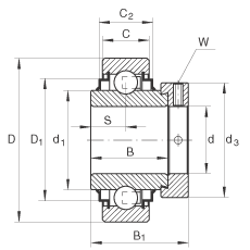 Подшипник E35-KRR INA