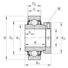 Подшипник E35-KLL INA