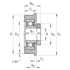 Подшипник CRB20/76 INA