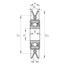 Подшипник RSRA16-129-L0 INA