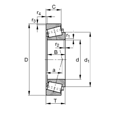 Подшипник KHM518445-HM518410 FAG