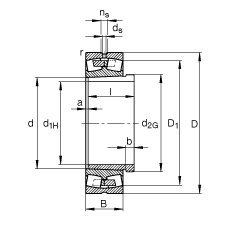 Подшипник 23180-B-K-MB-AH3180G FAG