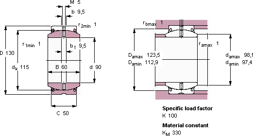 Подшипник GE 90 ES-2RS